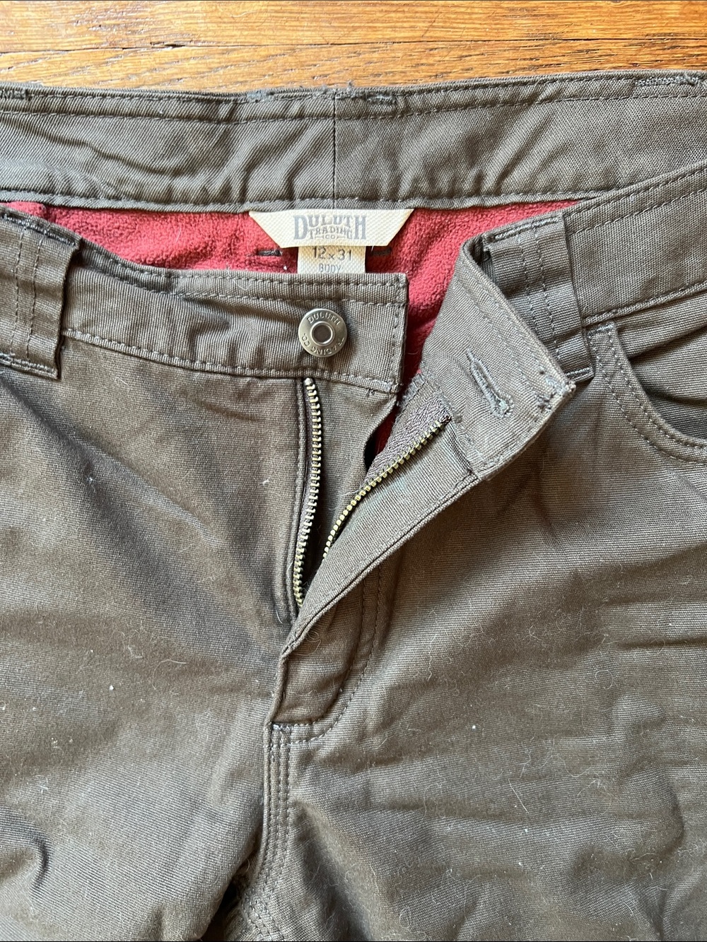 Duluth Trading Co woman’s Brown Work Pants - 12-31